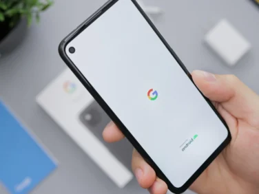 Google Android Pixel 4a Smartphone Booting Up