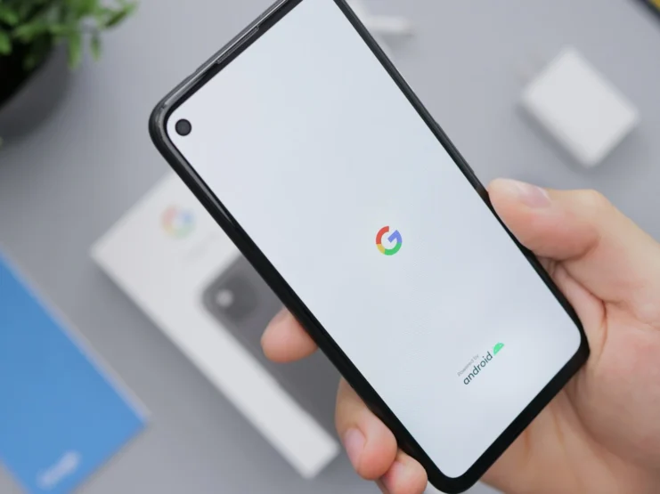 Google Android Pixel 4a Smartphone Booting Up